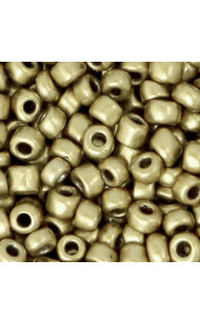 Seed beads 6/0 (4mm) Mustard gold metallic
